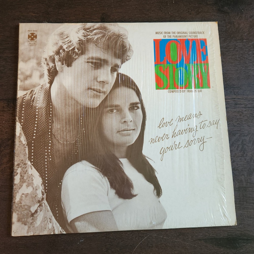 Love Story Soundtrack Vinyl LP Record Movie Francis‎ Lai Ali MacGraw Ryan O'Neal